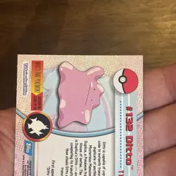 2000 Topps Pokemon Series 3 #132 Ditto TV Animation Blue Logo Non Holo Vintage - Image 5