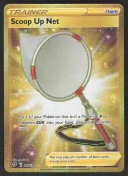 Scoop Up Net 207/192 Secret Rare Pokemon TCG Rebel Clash NM - Image 1