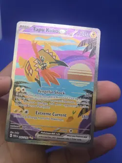Pokemon SV04 Paradox Rift Tapu Koko ex 247/182 Special Illustration Rare NM - Image 2