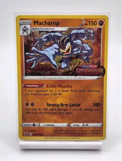 Machamp SWSH243 Lost Origin Stamp Black Star Pokemon Promo Sealed Build & Battle - Image 1