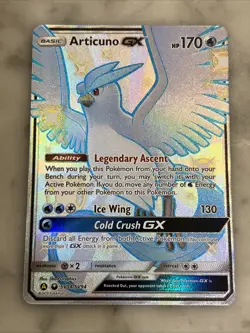 Pokemon TCG Articuno GX SV54/SV94 Hidden Fates Shiny Vault NM Condition 2019 - Image 1
