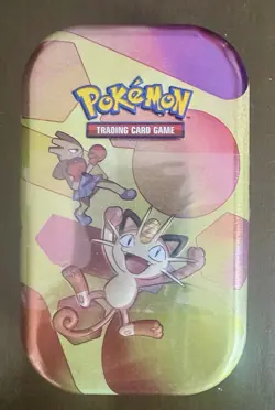 Pokemon Scarlet & Violet 151 Meowth & Hitmonchan Mini Tin Sealed New - Image 1