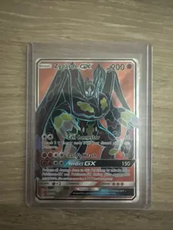Pokemon 123/131 Zygarde GX Full Art Holo Sun Moon 6 Forbidden Light - Image 1