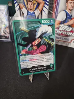 One Piece CCG Dracule Mihawk Leader OP14-020 - Image 1