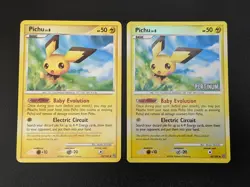 TCG Pokemon Pichu 45/100 Non-Holo & Platinum Reverse Holo Stormfront 2008: LP/MP - Image 2