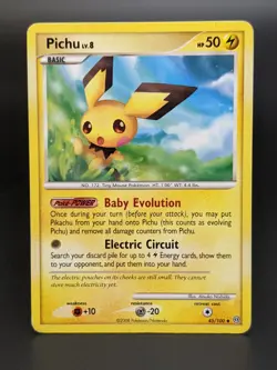 TCG Pokemon Pichu 45/100 Non-Holo & Platinum Reverse Holo Stormfront 2008: LP/MP - Image 3