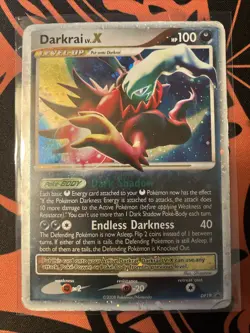 Darkrai LV.X DP19 Black Star Promo 2008 Holo Rare Pokemon Card TCG HP-MP - Image 1