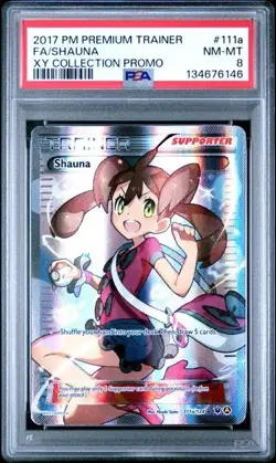 2017 Pokemon Premium Trainer XY Collection Promo, Shauna Full Art, 111A/124, PSA - Image 1