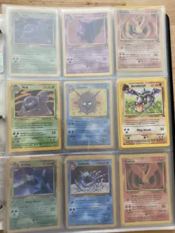 Pokemon Fossil Incomplete Set (Unlimited) - Pokemon TCG 1999 - 41/62 Cards! - Image 1