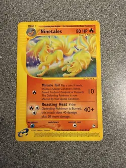 Pokemon TCG Ninetales Aquapolis 25/147 Rare Card - Image 1