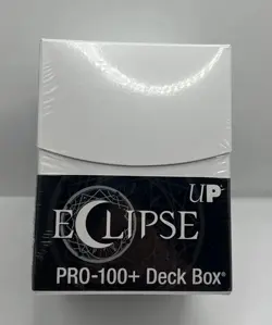 ULTRA PRO Deck Box ECLIPSE PRO-100+ ARCTIC WHITE with DIVIDER Card Storage Case - Image 1