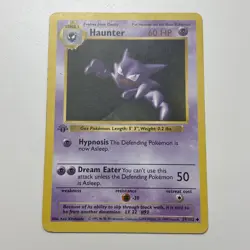 Haunter 29/102 1st Edition Shadowless Uncommom Pokemon TCG Card LP - Image 1