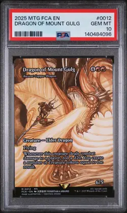 MTG 2025 Final Fantasy Dragon of Mount Gulg 0012 PSA 10 Gem Mint NON FOIL Amano - Image 1