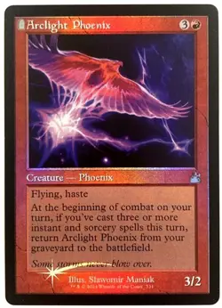 1x Arclight Phoenix -- Retro Frame - Foil NM-Mint, English Ravnica Remastered MT - Image 1