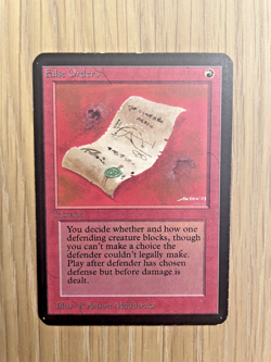 MGT Limited Alpha Edition FALSE ORDERS ungraded good condition - Image 1