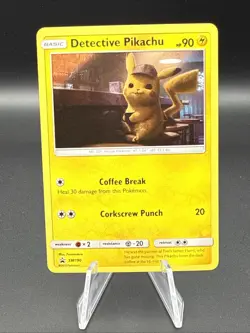 Detective Pikachu SM190 Pokemon Sun & Moon Promo Lightly Played 1 - Image 2