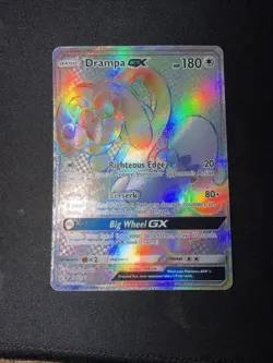Pokemon Card - Drampa GX 160/145 Rainbow Rare Holo SM Guardians Rising - M/NM - Image 1