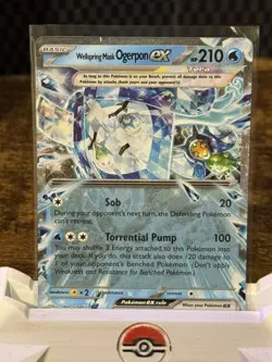Pokemon TCG Prismatic Evolutions Wellspring Mask Ogerpon EX 027/131 Near Mint - Image 3