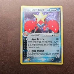 Team Aqua's Crawdaunt 2/95 Pokemon EX Team Magma vs Team Aqua Holo Rare Card LP - Image 1