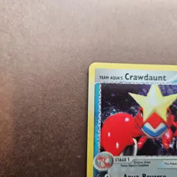 Team Aqua's Crawdaunt 2/95 Pokemon EX Team Magma vs Team Aqua Holo Rare Card LP - Image 2