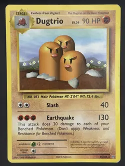 Pokemon TCG Dugtrio XY Evolutions 56/108 Regular Rare - Image 1