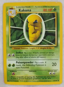 Pokemon TCG Kakuna Base Set 33/102 - Image 1