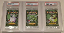 1999 Pokemon Jungle 1st Ed PSA 10 Sealed Booster Packs Near-Sequential Cert Run - Image 1