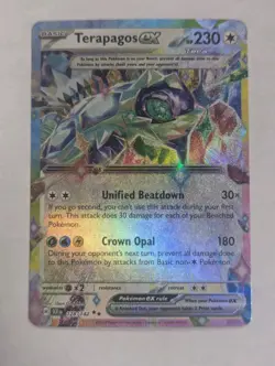 Terapagos ex 128/142 Sv07: Stellar Crown Holo Pokemon TCG - NM - Image 1