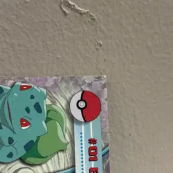 Topps Chrome 2000 #01 Bulbasaur Pokemon TV Animation Series MP-HP - Image 3