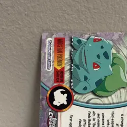 Topps Chrome 2000 #01 Bulbasaur Pokemon TV Animation Series MP-HP - Image 4