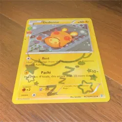 Pokemon TCG NM/M Dedenne RC10/RC32 Radiant Collection Reverse Holo Generations - Image 1
