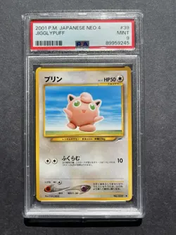 Pokemon TCG Jigglypuff Darkness and to Light #039 PSA 9 Japanese 2001 - Image 1