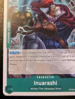 Inuarashi OP08-022 Uncommon Two Legends One Piece Card Game - Image 4
