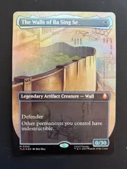 The Walls of Ba Sing Se Borderless Foil 329 MTG Avatar: The Last Airbender - Image 1