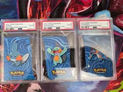 2003 Pokemon Topps Advanced Embossed Die-Cut #4 Mudkip, #5 Marshtomp,#6 Swampert - Image 1