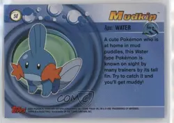 Mudkip Topps Pokemon Advanced #58 2003 - Image 2