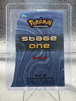 2003 Topps Pokemon Advanced Mudkip #4/18 Die-Cut - Image 2
