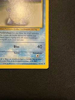 Wartortle Schillok Base Set 1st Edition 42/102 Uncommon Pokemon TCG German - Image 4