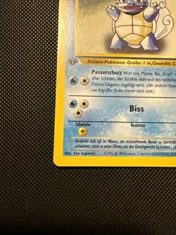Wartortle Schillok Base Set 1st Edition 42/102 Uncommon Pokemon TCG German - Image 5