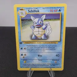 Pokemon Schillok German Card 42/102 First Edition, 1999 TCG - Image 1