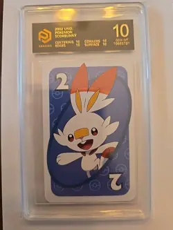 Scorbunny BLUE #2 Pokemon Mattel Original Japanese UNO Card Near Mint - Image 1