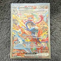 Greninja ex Tera Holo Card Lot SV03 Pokemon TCG 2 Cards English - Image 1