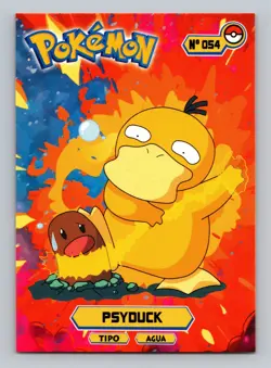 Pokemon Card - Psyduck 054 - Card Tops - Pokedex Database 2024 - Image 1