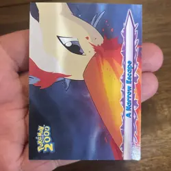 A Narrow Escape 53 Pokemon The Movie 2000 Topps Pokemon Card Blue Logo - Image 1