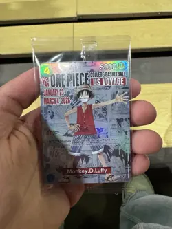 One Piece Monkey D. Luffy US Voyage College Basketball Promo Card - SEALED - Image 1
