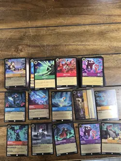 Lot of 200 Plus Disney Lorcana Cards - Image 1