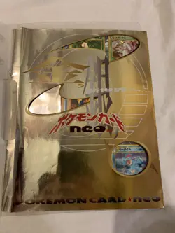 1999 Japanese Pokemon Neo Genesis Binder With 9 Cards Included - Image 4