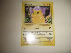 POKEMON PIKACHU CARD 58/102 JUMBO - NOT FOR PLAY USE - Promo Vg Condition - Image 1