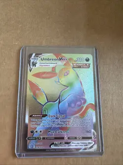 Pokemon TCG Umbreon VMAX 214/203 Card Secret Rare Sword & Shield Evolving Skies - Image 1