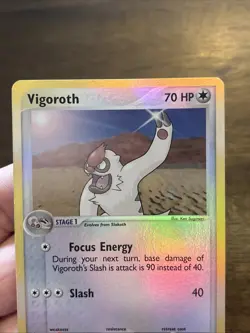 Vigoroth Reverse Holo 52/100 EX Sandstorm 2003 Pokemon Card TCG Old School Foil - Image 2
